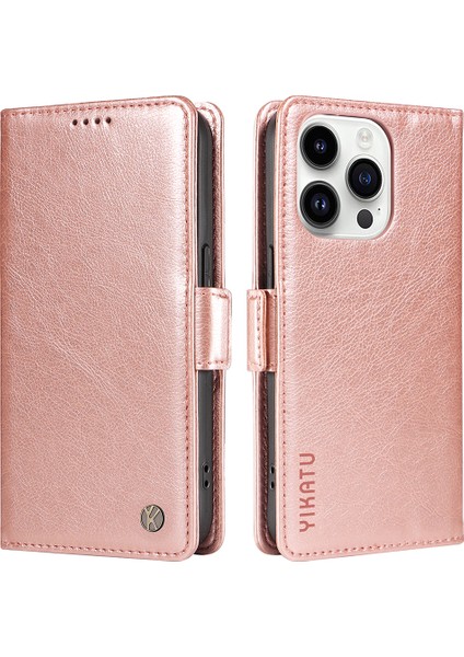 iPhone 14 Pro Max Pu Deri Cüzdan Kart Yuvaları Telefon Kapağı (Yurt Dışından)