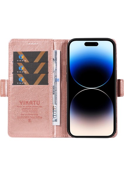 iPhone 14 Pro Max Pu Deri Cüzdan Kart Yuvaları Telefon Kapağı (Yurt Dışından) fiyatları