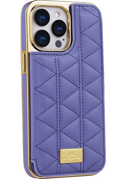 iPhone 15 Pro Max Kickstand Kart Yuvaları Deri+Pc Telefon Kapağı (Yurt Dışından)