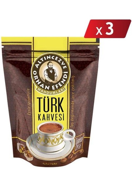 Orhan Efendi Türk Kahvesi 100 G - Doypack - 3lü Paket
