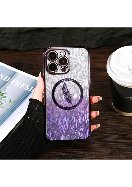 iPhone 12 Pro Max Elektrolizle Kaplama Tpu Düşmeyi Önleyici Telefon Kapağı (Yurt Dışından)