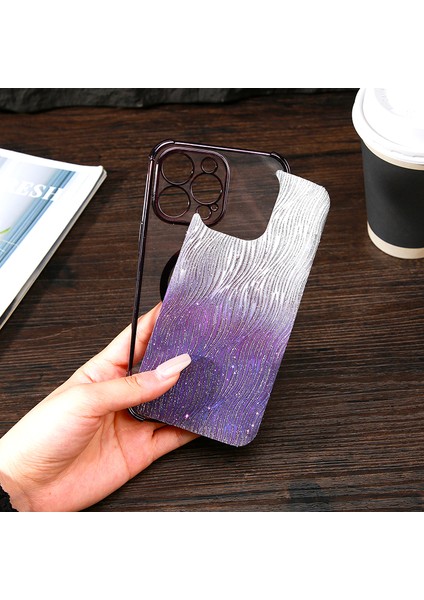 iPhone 12 Pro Max Elektrolizle Kaplama Tpu Düşmeyi Önleyici Telefon Kapağı (Yurt Dışından)