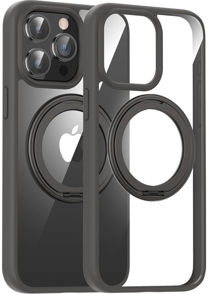 iPhone 14 Pro Max Pc+Tpu Magsafe ile Uyumlu Dönebilen Kickstand Telefon Kapağı (Yurt Dışından)