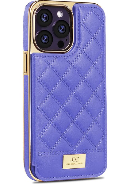 iPhone 13 Pro Max Kart Sahibi Eşkenar Dörtgen Deri Kaplamalı Pc Telefon Kapağı (Yurt Dışından)