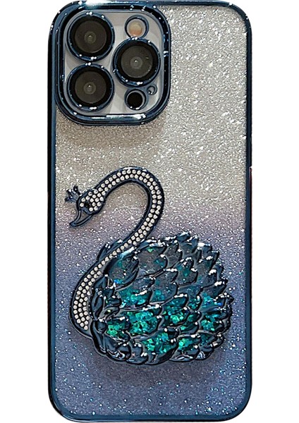 iPhone 14 Pro Max Quicksand Swan Tpu Telefon Kılıfı (Yurt Dışından)