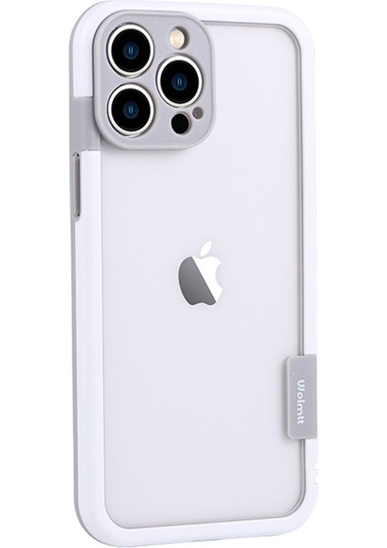 iPhone 14 Pro Max Çerçeve Pc+Tpu Şeffaf Arka Telefon Kapağı (Yurt Dışından)