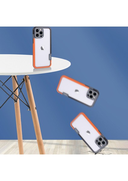 iPhone 14 Pro Pc+Tpu Darbeye Dayanıklı Telefon Kılıfı (Yurt Dışından)
