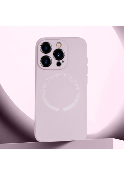 iPhone 14 Pro Manyetik Pu Deri Kaplamalı Tpu Arka Kapak (Yurt Dışından)