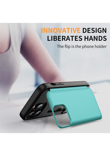 iPhone 12 Pro / 12 Flip Kickstand Tpu+Pc Kapağı (Yurt Dışından)
