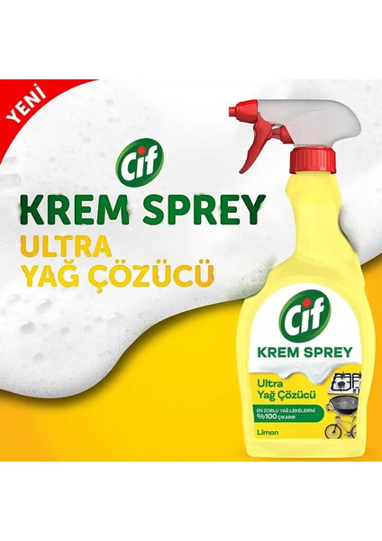 Krem Sprey Ultra Yağ Çözücü Limon 750 Ml
+ Cif Krem Sprey Konsantre Ultra Yağ Çözücü Limon 70 ml