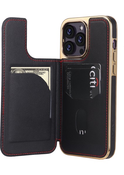 iPhone 13 Pro Deri+Pc Kart Yuvaları Telefon Kapağı (Yurt Dışından) modelleri