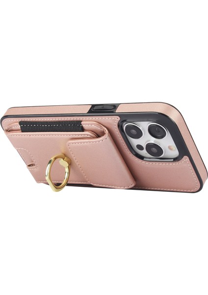 iPhone 15 Pro Pu Deri + Tpu Düşme Önleyici Kickstand Telefon Kapağı (Yurt Dışından) fırsatları