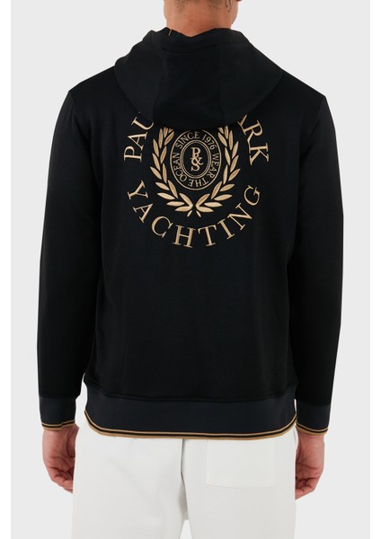 Logolu Sırt Baskılı Kapüşonlu Cepli Regular Fit Sweat Erkek Sweat 13311919 011 fiyatları