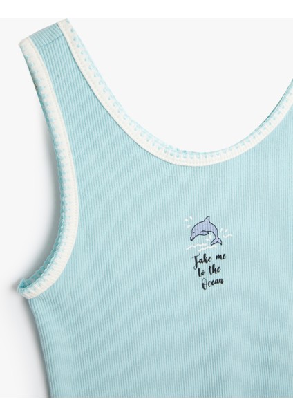 Atlet Yunus Baskı Detaylı Ribanalı Pamuklu modelleri