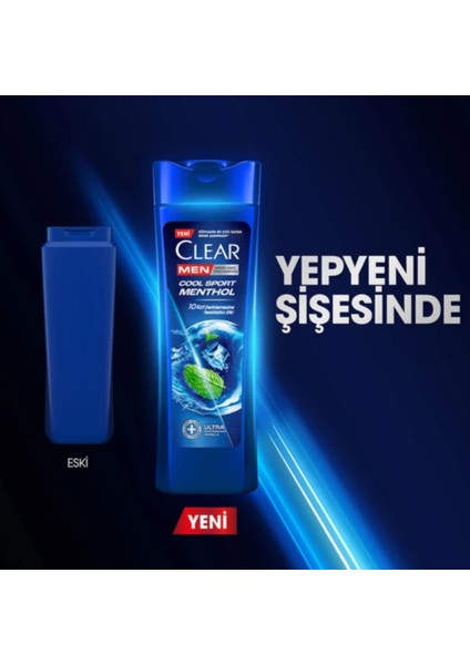 Men Kepeğe Karşı Etkili Şampuan Cool Sport Menthol Ferahlatıcı Mentol Etkisi 350 ml