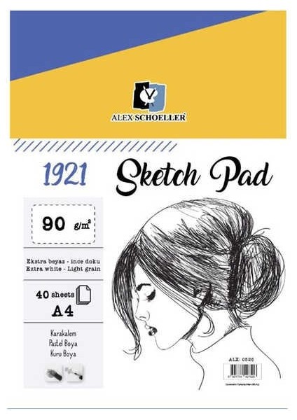 Sketchpad Spiralli A4 90 gr