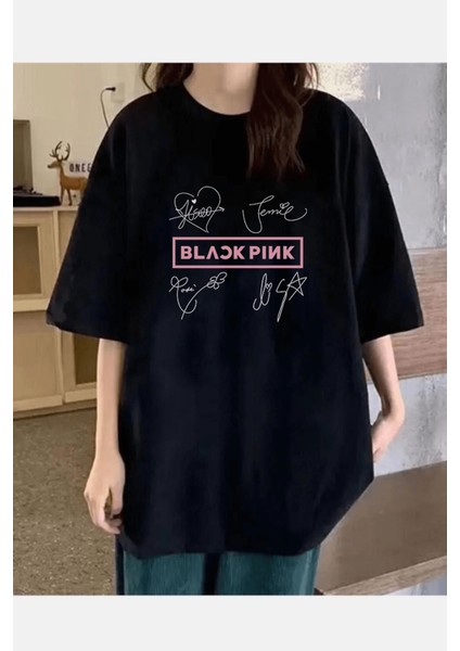 Black Pink Imza Tişört
