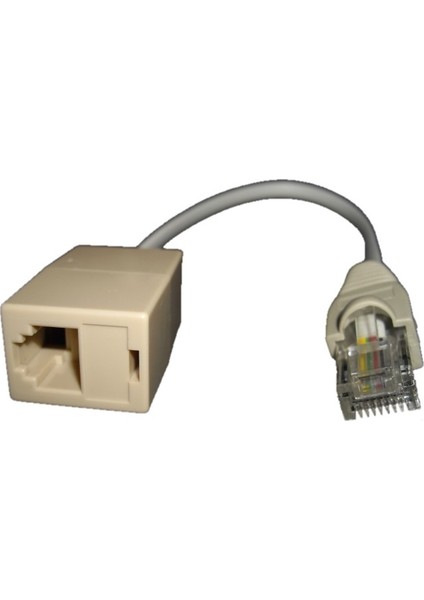 RJ45 Erkek - RJ11 Dişi Modem Çevirici
