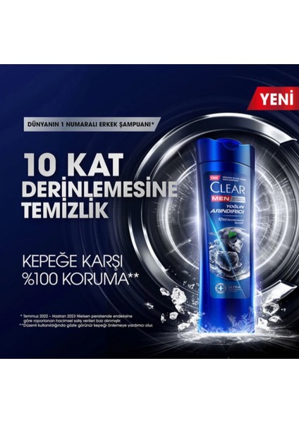 Men Yoğun Arındırıcı Kömür Kepeğe Karşı Etkili Şampuan 350 ml