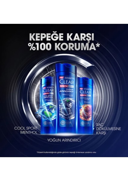 Men Yoğun Arındırıcı Kömür Kepeğe Karşı Etkili Şampuan 350 ml