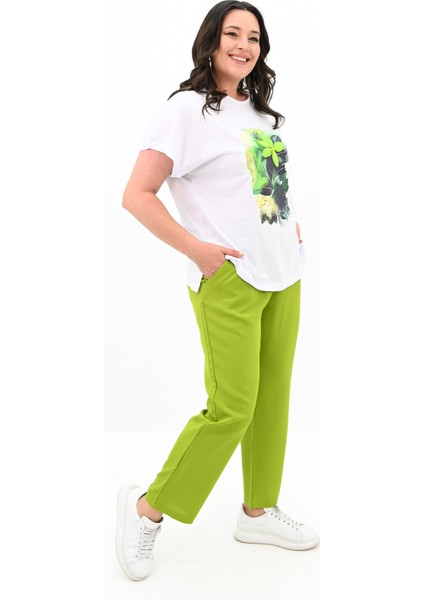 Kadın Büyük Beden Çiçek Baskı Detaylı Eşofman Takımı 8119-25 fiyatları