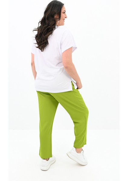 Kadın Büyük Beden Çiçek Baskı Detaylı Eşofman Takımı 8119-25 fırsatları