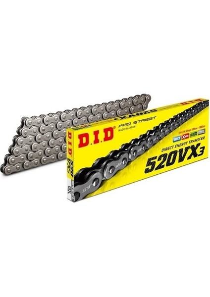 D.ı.d 520 Vx3 X-Ringli Zincir Çelik 112 Bakla