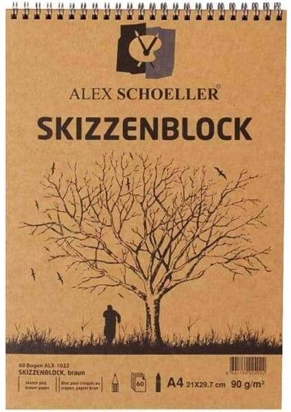 Spiralli Kraft A4 Blok 60'lı