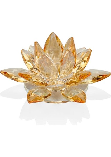 Seta Kristal Lotus Mumluk Amber 12*12*6 cm