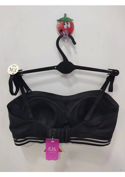 Lazer Kesim Askısı Çıkarılabilir Straplez Siyah Sütyen -1240 fiyatları