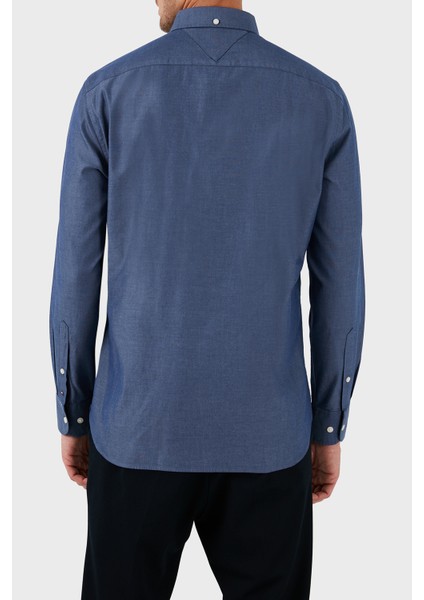 Düğmeli Yaka % 100 Pamuk Regular Fit Gömlek Erkek Gömlek MW0MW33326 Dxf fiyatları