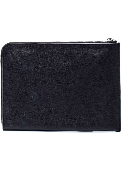 Black Leather Karlito Clutch Bag fiyatları