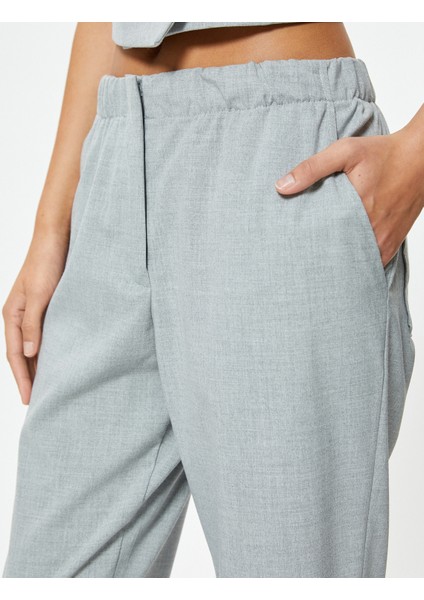 Elastik Belli Kumaş Pantolon Cepli indirimleri