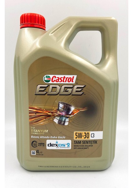 Edge 5W-30 C3 4 Lt ÜRETİM TARİHİ 2024