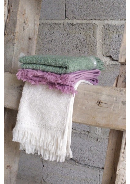 Pamuk 30*50 cm 3'lü Paket Coco Desen Mutfak Havlusu