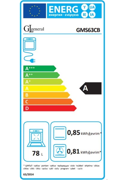 Gl General Calipso Glf 63CB Fryart Dijital Beyaz Ankastre Fırın