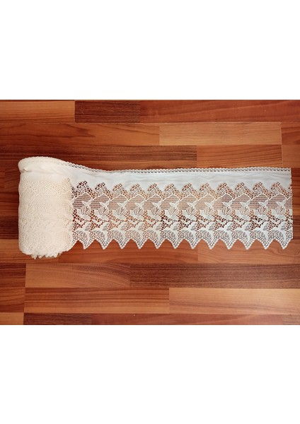Pvc Dantel Raf Dolap ve Çekmece Örtüsü / Ebat: 23 cm x 5 mt - Beyaz