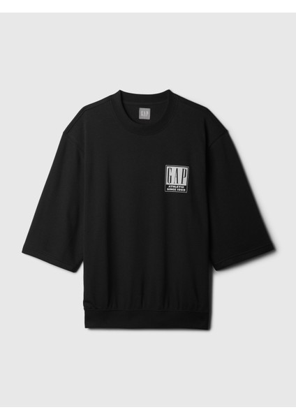 Erkek Siyah Gap Logo Oversize Sweatshirt