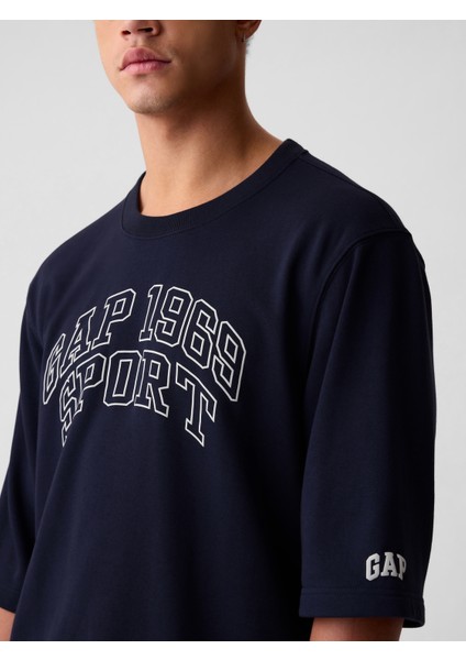 Erkek Lacivert Gap Logo Oversized Sweatshirt