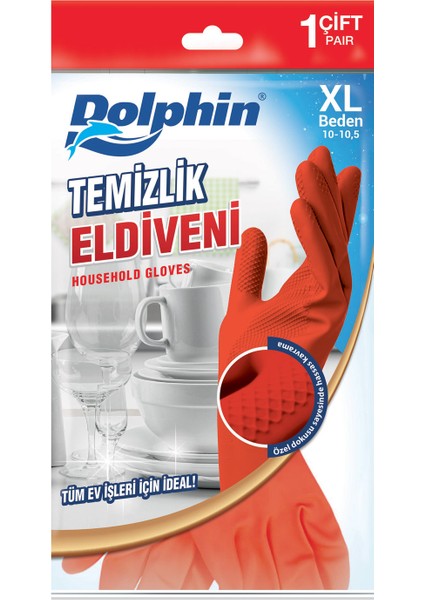 Temizlik Eldiveni Kırmızı (XL) 1 Çift