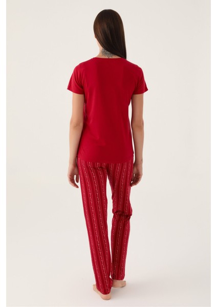 2907 Basics Kadın Kısa Kol Pijama Takımı modelleri