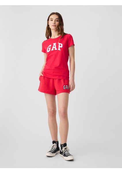 Kadın Kırmızı Gap Logo T-Shirt indirimleri