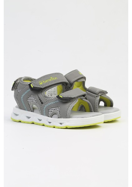Benetton® Ithal Gri Işıklı Çocuk Spor Ayakkabı BNI-10118