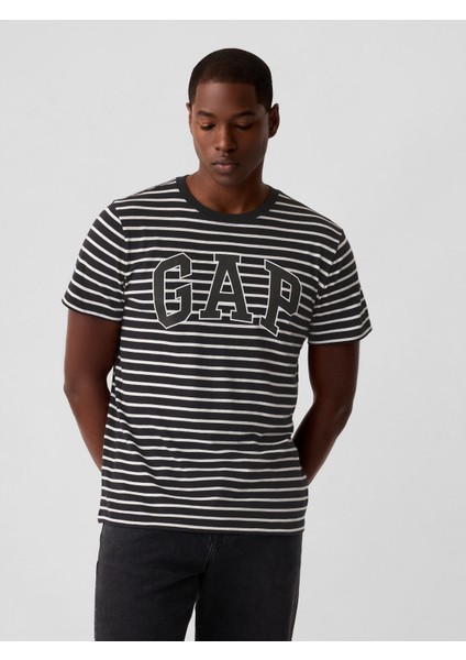 Erkek Siyah Everyday Soft Gap Logo T-Shirt