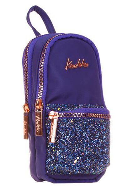 Junior Bag Bright Kalem Çantası Taşlı Lacivert K2556