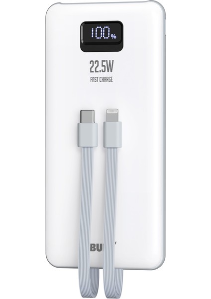 BP17 22.5W 10.000MAH Powerbank - Beyaz