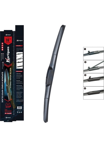 Silecek Unıversal Hıbrıt 400MM 16 Inc