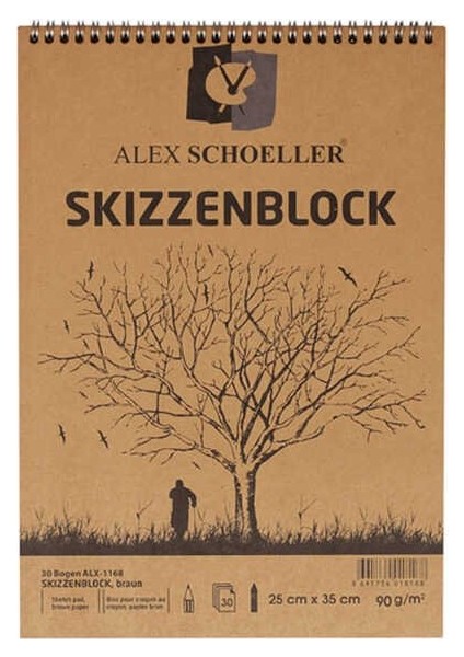 Kraft Spiralli 25X35 cm Blok 30 Yaprak