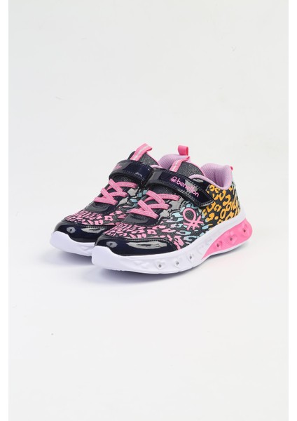 Benetton® Ithal Lacivert Işıklı Çocuk Spor Ayakkabı BNI-10181 indirimleri