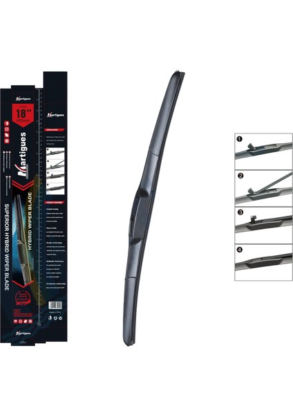 Silecek Unıversal Hıbrıt 450MM 18 Inc